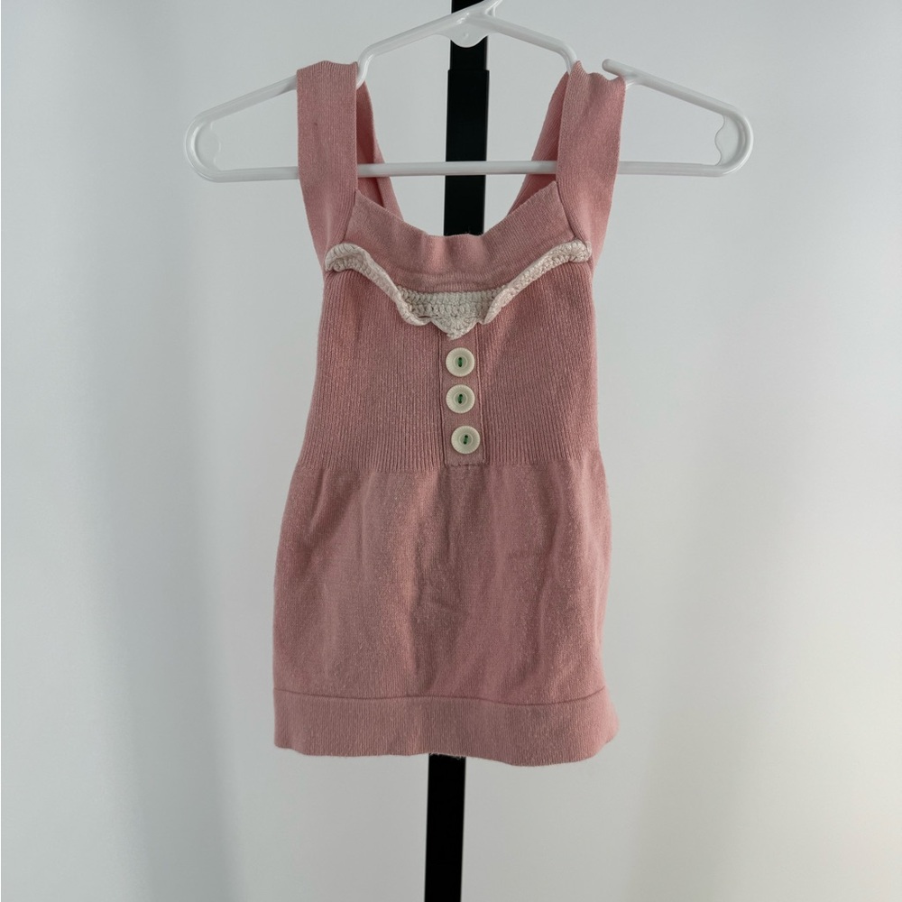 Matilda Jane toddler pink criss cross back tank top size 2